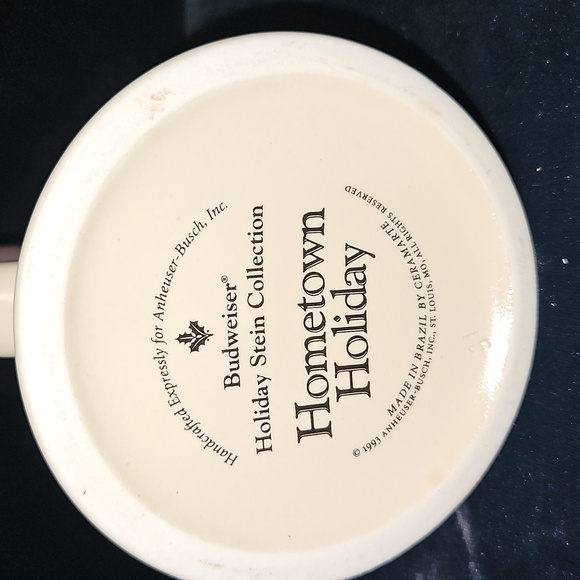 Budweiser 1994 Holiday Stein With Box & Certificate Of Authenticity - Picture 8 of 11